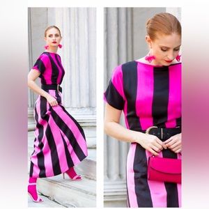 NWT Christopher john rogers striped maxi dress size 8